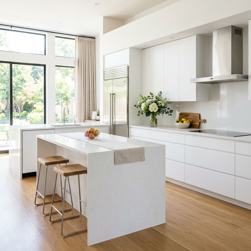 Pristine cleaned kitchen result